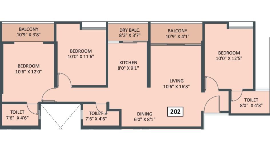 Basil-Fab-11-FLoor-Plan-3 BHK-1017 Sqft